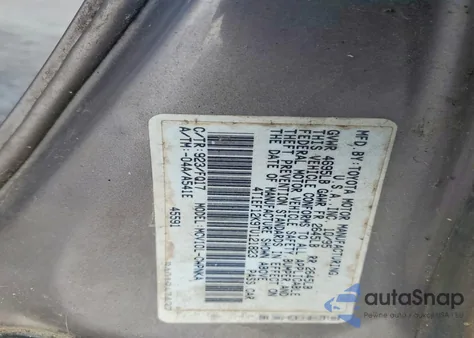 1996 Toyota Camry Le z USA, uszkodzony, nr VIN 4T1EF12K9TU121823